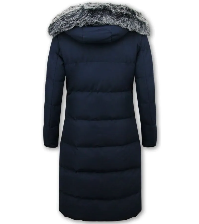 PARKAS MUJER EXTRA LANG   8606Z   AZUL